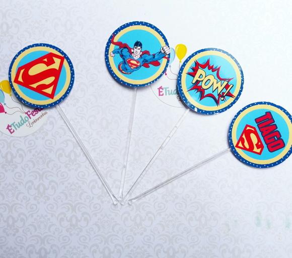 Topper para doces personalizado Superman