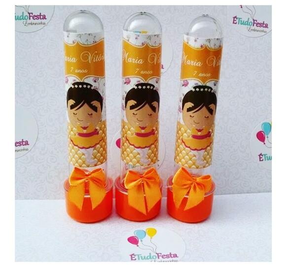 Tubete personalizado - bailarina / ballet (laranja)