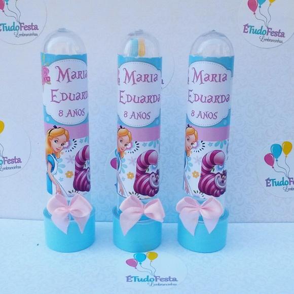 Tubete personalizado - Alice no Pais das Maravilhas