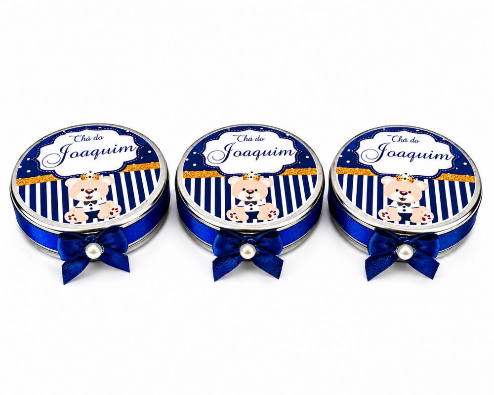 Kit Festa Ursinho Príncipe Personalizado Chá de Bebê 40 itens