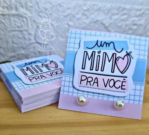 50 Unidades de Tag + Brinco Mimo para Clientes