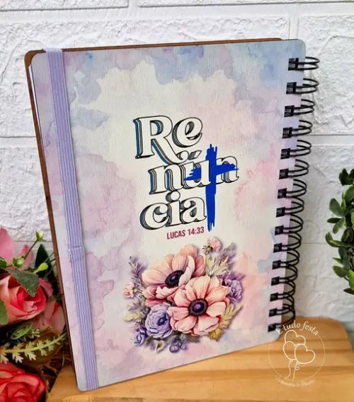 Agenda Personalizada Floral com Nome