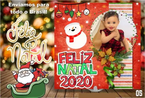 Azulejo com Foto Personalizado Natal - Família- Amigos