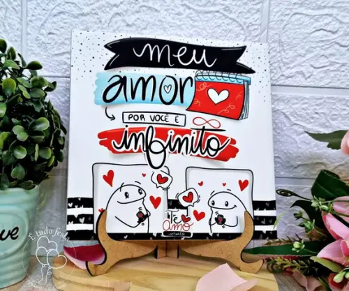 Azulejo Personalizado Flork Romantico