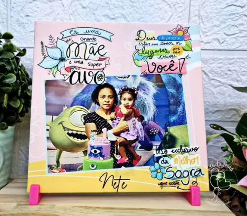 Azulejo para Avós com Foto