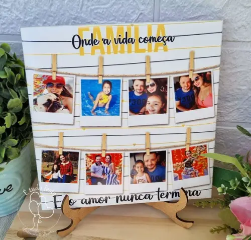 Azulejo Personalizado com Foto - Familia