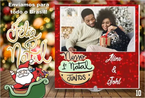 Azulejo Personalizado Natal - Namorados