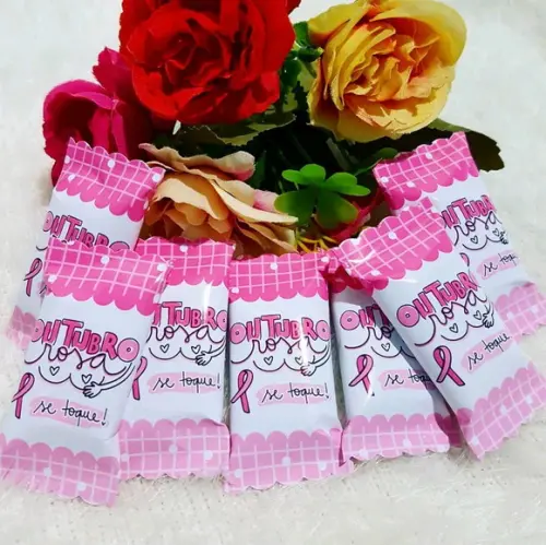 Balas Personalizadas - Outubro Rosa