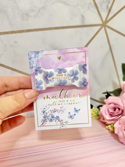 Balas Personalizadas + Card - Dia da Mulher