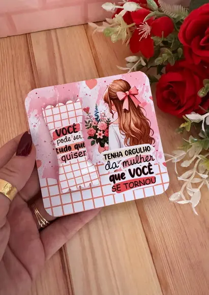 Balas Personalizadas + Card - Dia da Mulher
