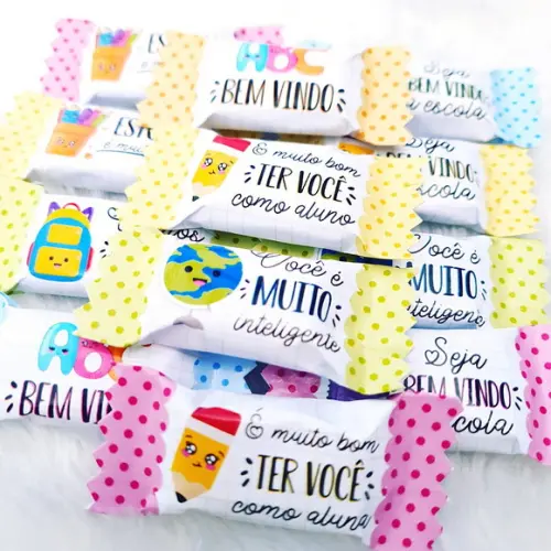 Balas Personalizadas - Volta as Aulas