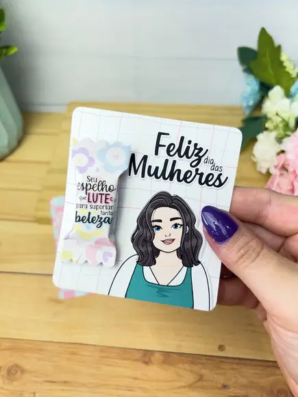 Balas Personalizadas + Card - Dia da Mulher