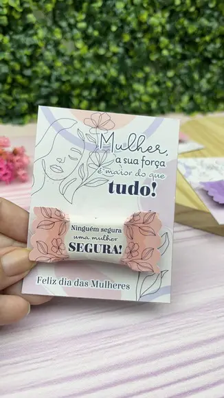 Balas Personalizadas + Card - Dia da Mulher