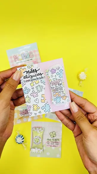 Balas Personalizadas + Card - Dia das Mães