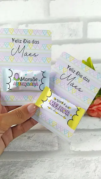 Balas Personalizadas + Card - Dia das Mães