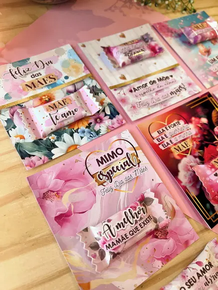 Balas Personalizadas + Card - Dia das Mães