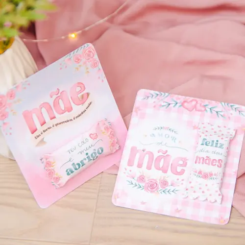 Balas Personalizadas + Card - Dia das Mães