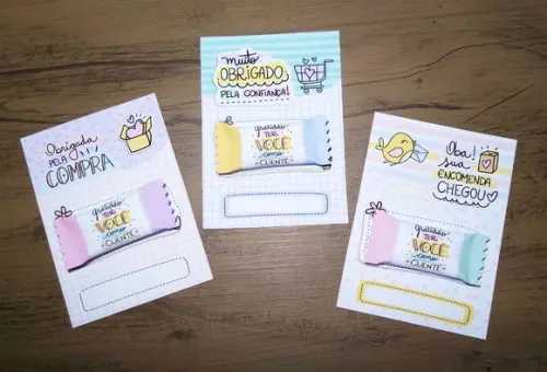 Balas Personalizadas com Cartão - Um Mimo pra Você