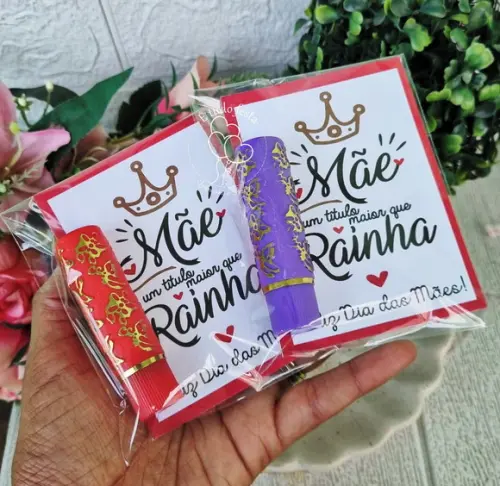 Batom da Vovó com Tag para o Dia das Mães