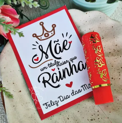 Batom da Vovó com Tag para o Dia das Mães