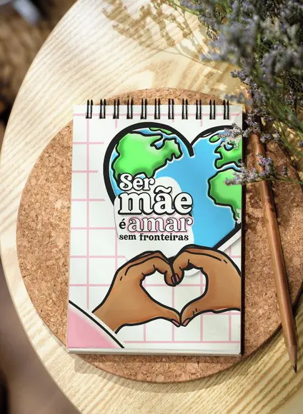 Bloquinho de Anotações Capa Dura Dia das Mães