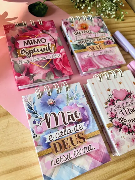 Bloquinho de Anotações Capa Dura Dia das Mães