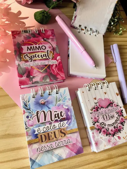 Bloquinho de Anotações Capa Dura Dia das Mães