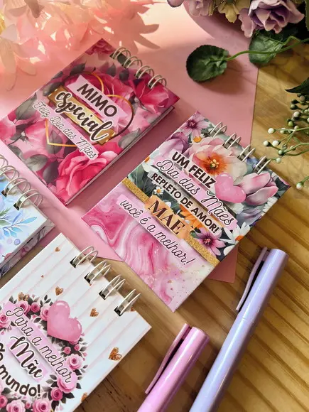 Bloquinho de Anotações Capa Dura Dia das Mães