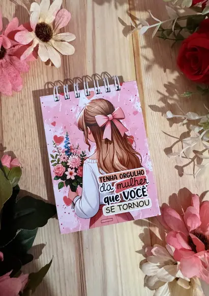 Bloquinho de Anotações Capa Dura Dia das Mulheres