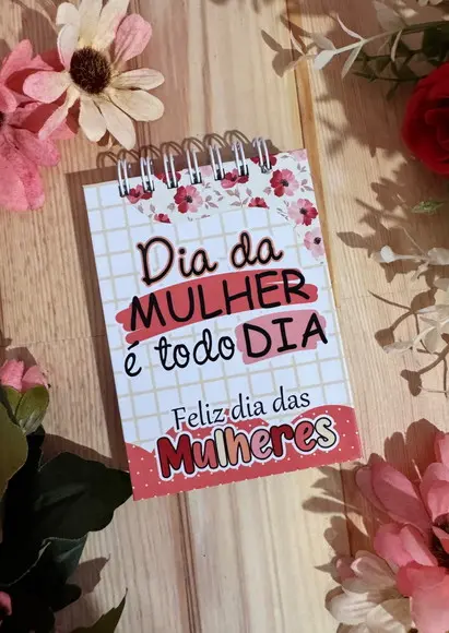 Bloquinho de Anotações Capa Dura Dia das Mulheres