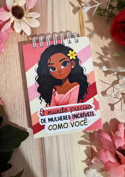 Bloquinho de Anotações Capa Dura Dia das Mulheres