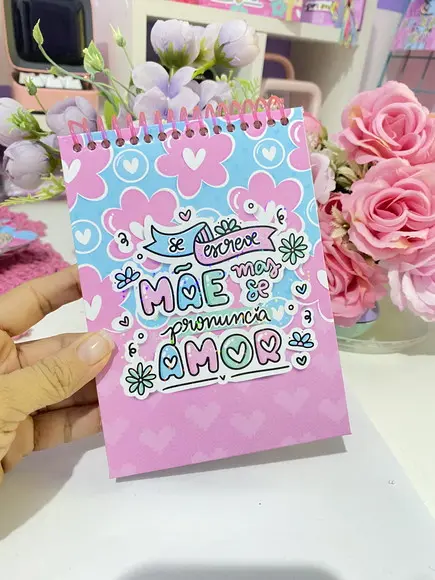 Bloquinho de Anotações Capa Mole Dia das Mães