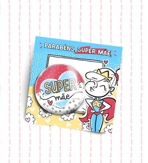 Bottons Alfinete Personalizado - Dia das Mães