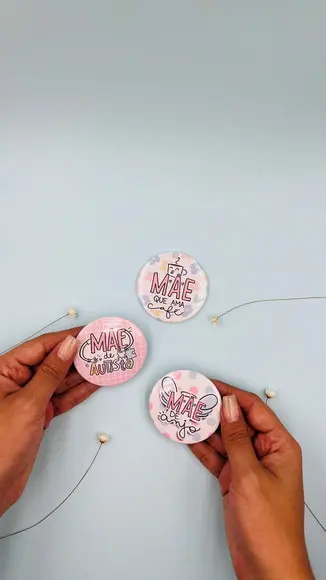 Bottons Alfinete Personalizado - Dia das Mães