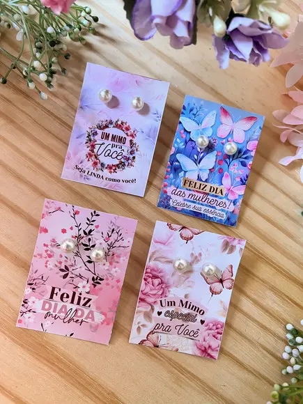 Brinco na Tag Personalizado - Dia da Mulher