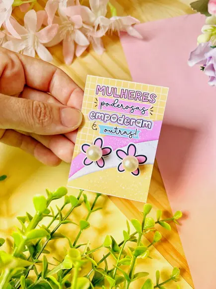 Brinco na Tag Personalizado - Dia da Mulher