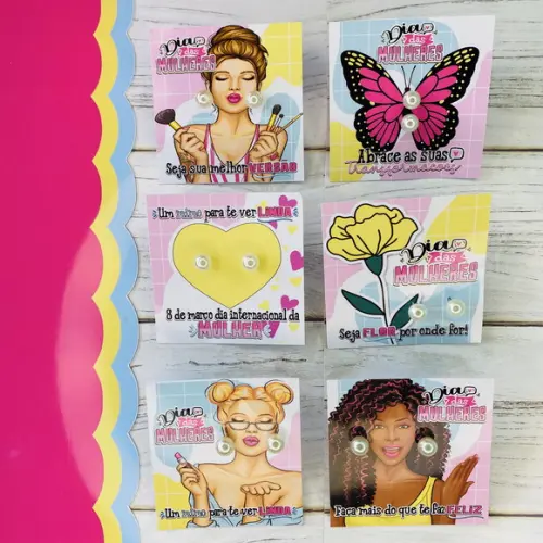 Brinco na Tag Personalizado - Dia da Mulher