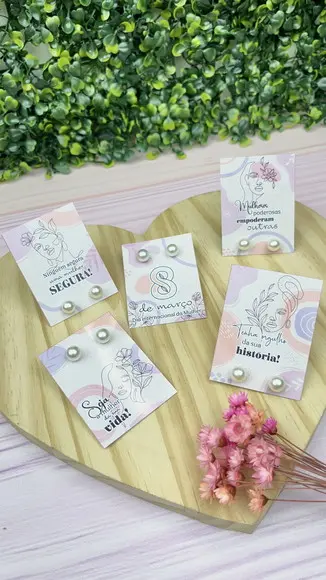 Brinco na Tag Personalizado - Dia da Mulher