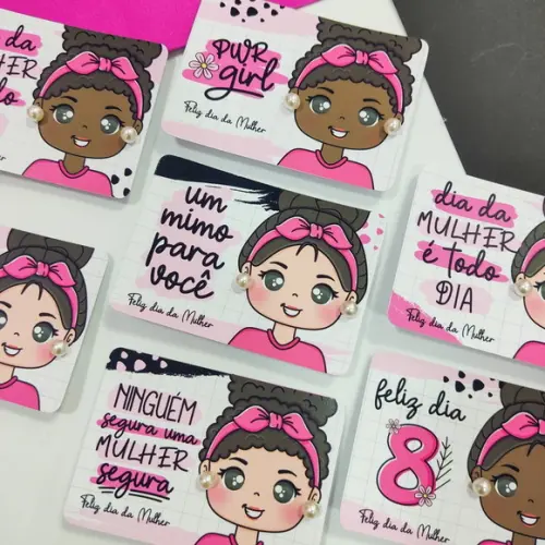 Brinco na Tag Personalizado - Dia da Mulher