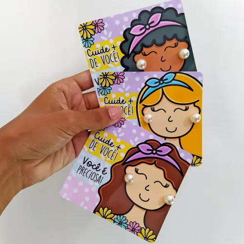 Brinco na Tag Personalizado - Dia da Mulher