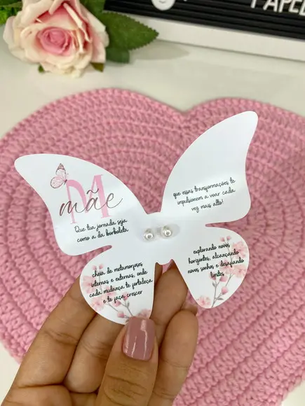 Brinco na Tag Personalizado - Dia das Mães