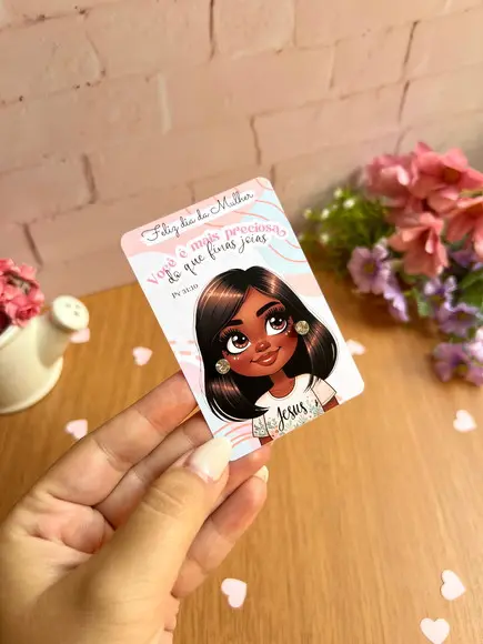 Brinco na Tag Personalizado - Dia das Mulheres