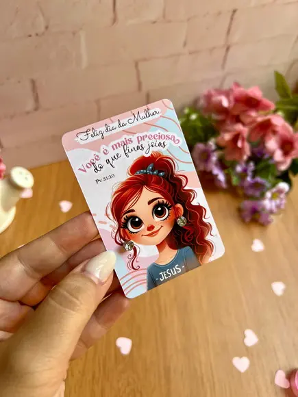 Brinco na Tag Personalizado - Dia das Mulheres