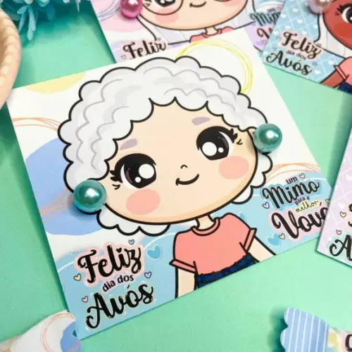 Brinco na Tag Personalizado - Dia dos Avós