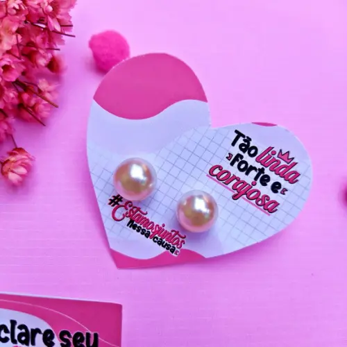 Brinco na Tag Personalizado - Outubro Rosa
