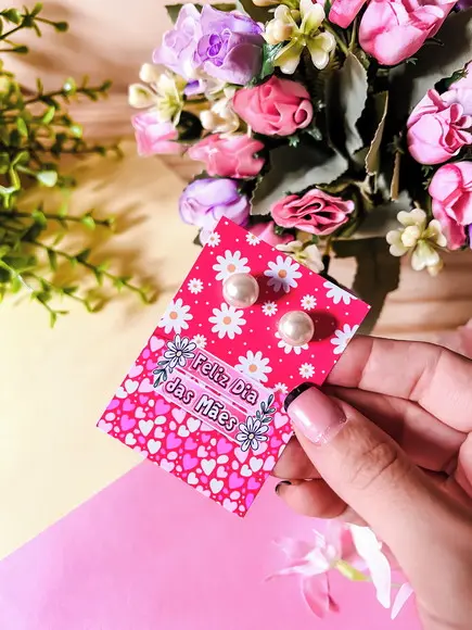 Brinco na Tag Personalizado -dia da Mães