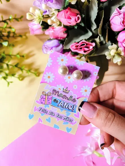 Brinco na Tag Personalizado -dia da Mães