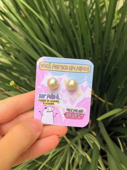 Brinco na Tag Personalizado -dia da Mães
