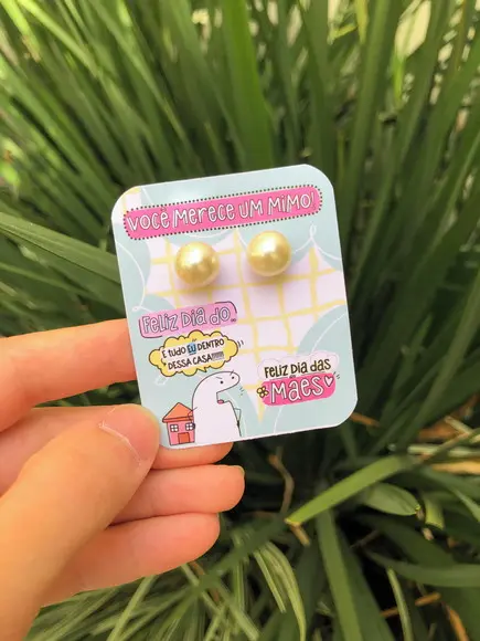 Brinco na Tag Personalizado -dia da Mães
