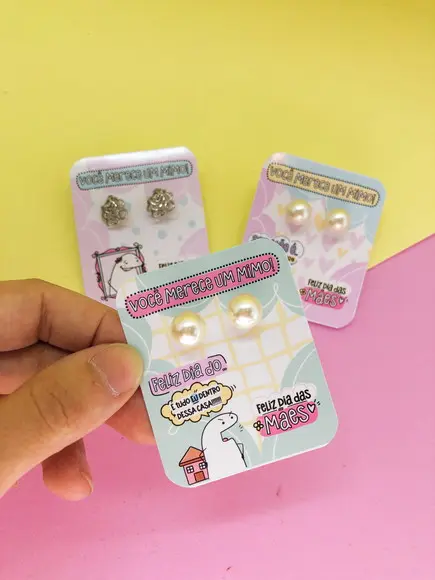 Brinco na Tag Personalizado -dia da Mães